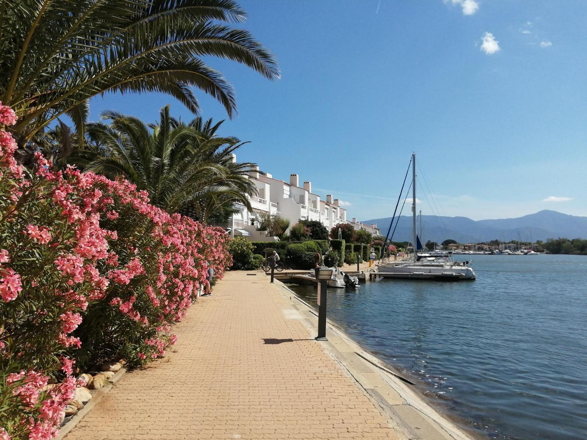 Vue Lagune Et Bateaux A 100M De La Plage Saint-Cyprien (Pyrenees-Orientales) Exterior foto